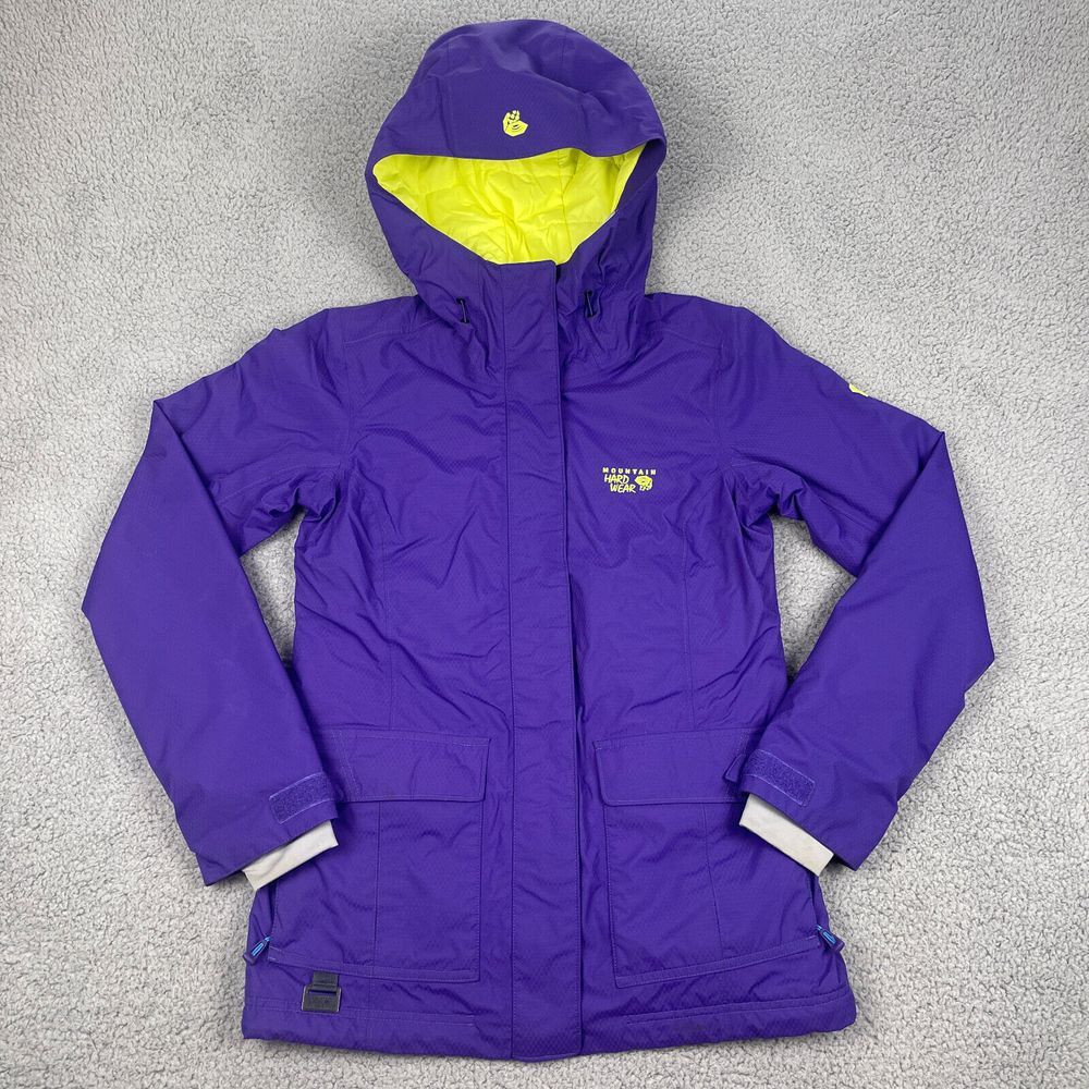 Mountain Hardwear Jacket Womens XS Purple DryQ ThermQ‎ Snowburst Ski Recco Lined
